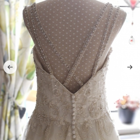 Mori Lee ivory wedding dress 2881 - Picture 2 of 13